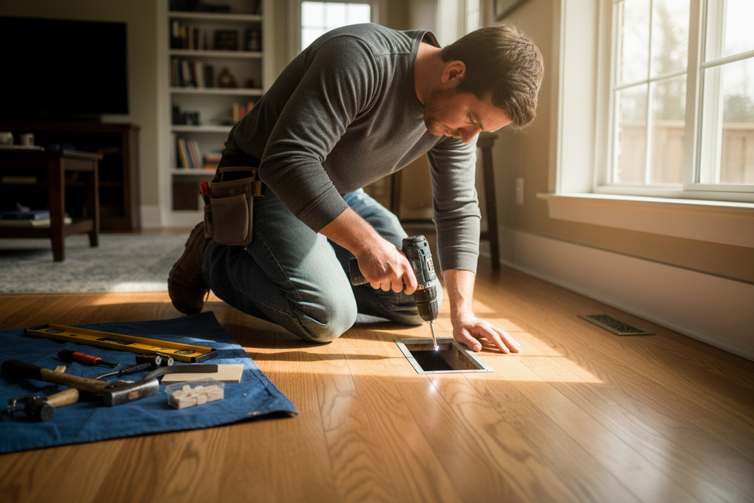 How to Fix Squeaky Floor from Above