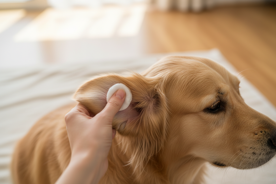 How to Clean Dog Ears With a Cotton Ball