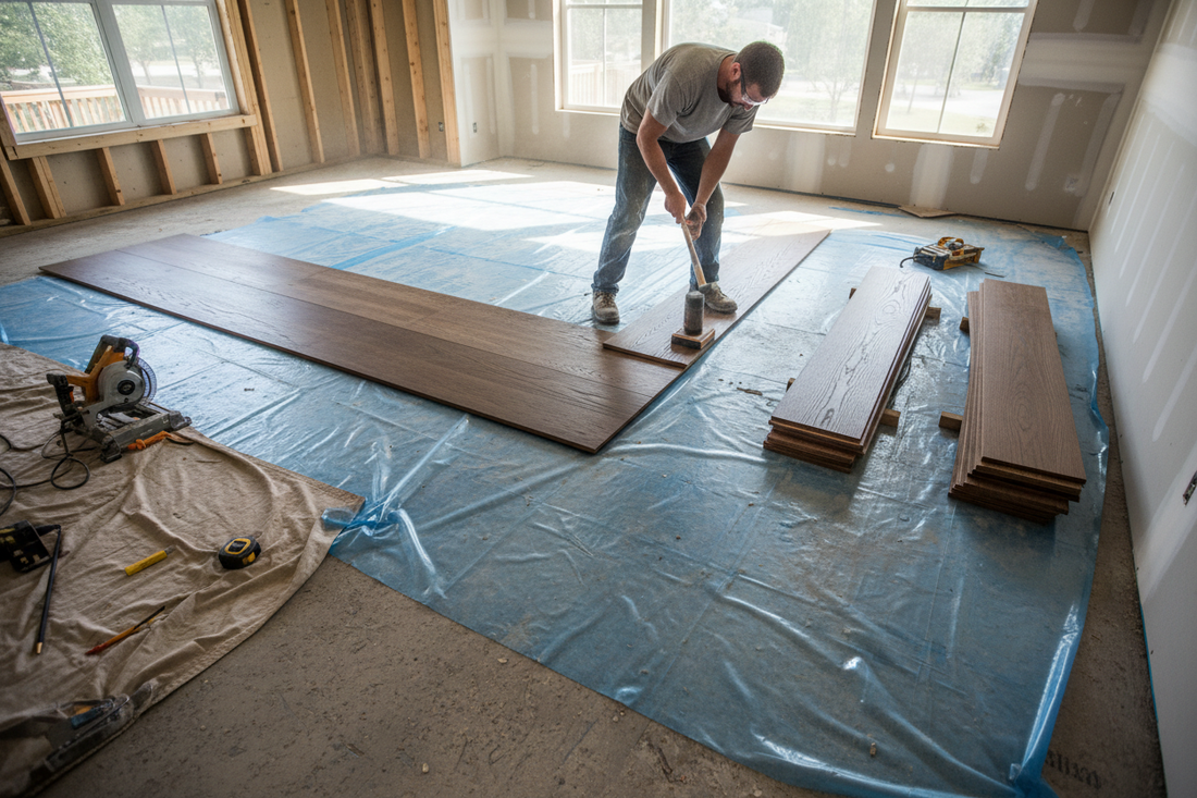 How to Install Hardwood Floor Over Concrete