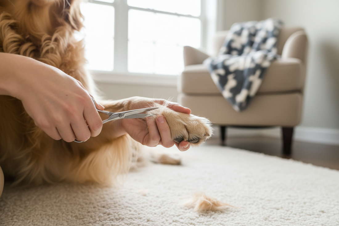 How to Trim Dog Fur Around Paws