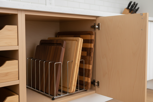 How to Organize a Kitchen Cabinet with Cutting Boards
