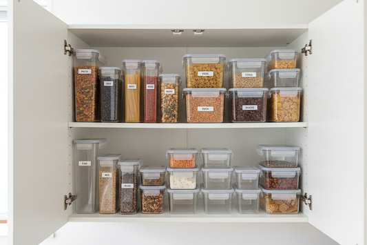 How to Organize Kitchen Cabinet with Tupperware