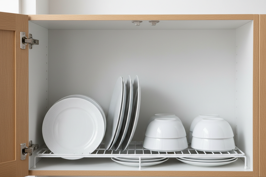 How to Organize Plates and Bowls in Cabinet