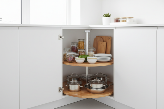 How to Maximize Corner Cabinet Space