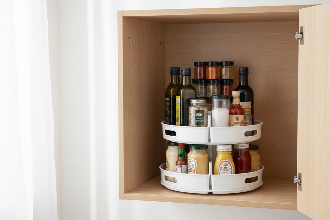 How to Use Lazy Susan in Kitchen Cabinet