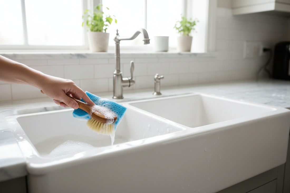 How to Clean White Ceramic Sink
