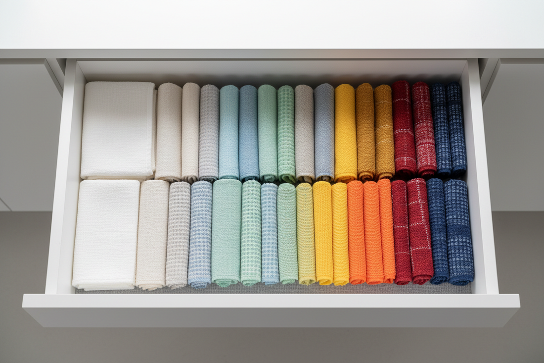 How to Organize Kitchen Towel Drawer