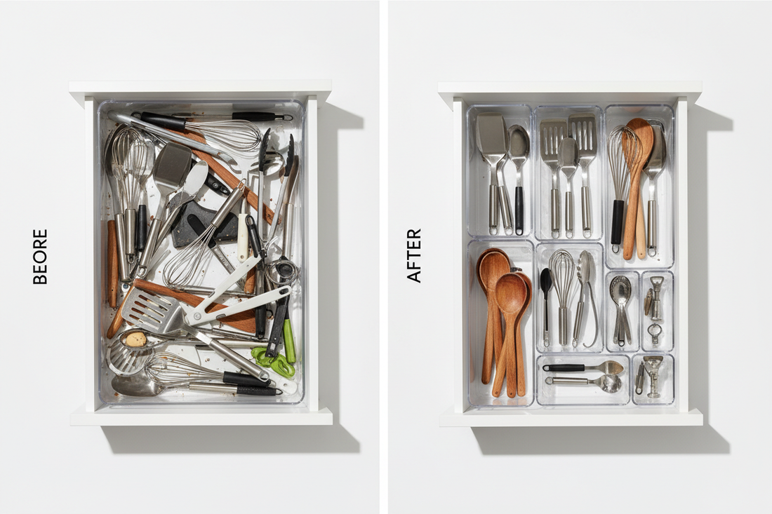 How to Declutter Kitchen Drawers
