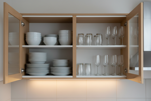 How to Organize Upper Kitchen Cabinets