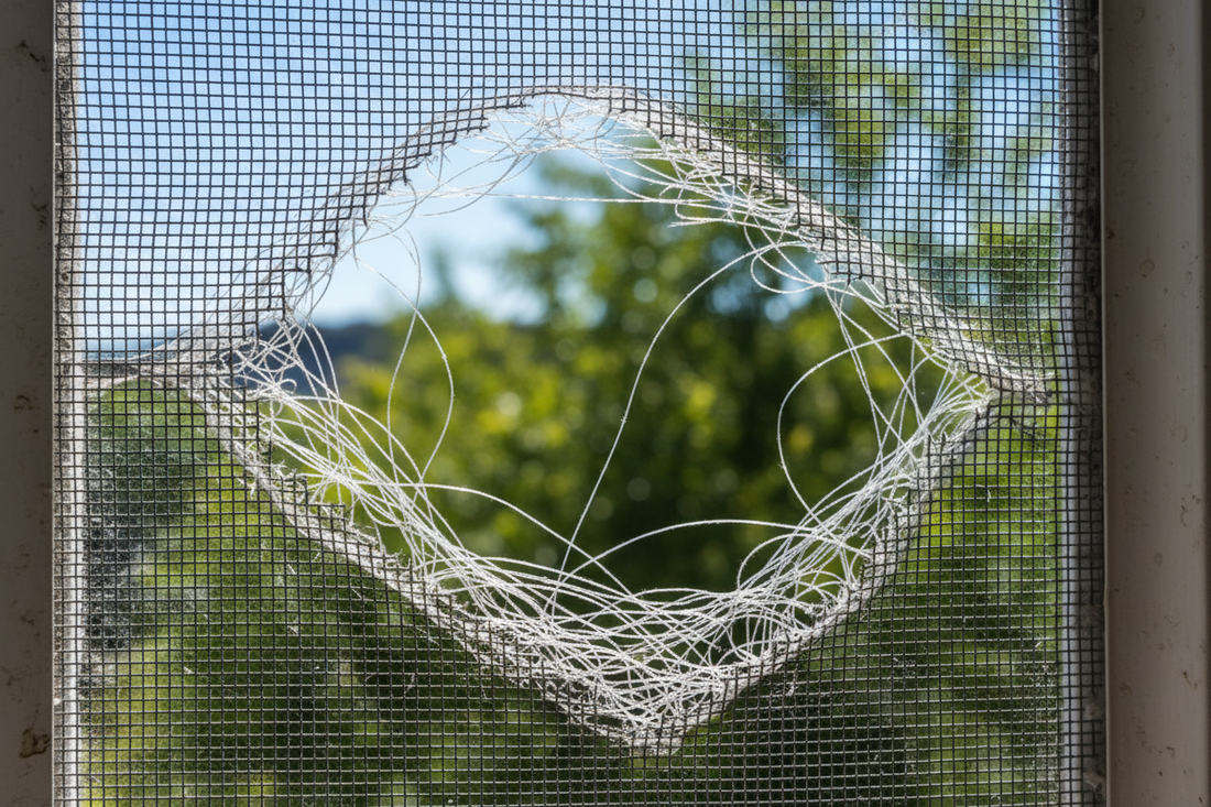 How to Fix a Window Screen That Is Torn