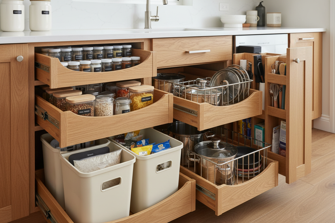 How to Organize Lower Kitchen Cabinets
