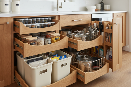 How to Organize Lower Kitchen Cabinets