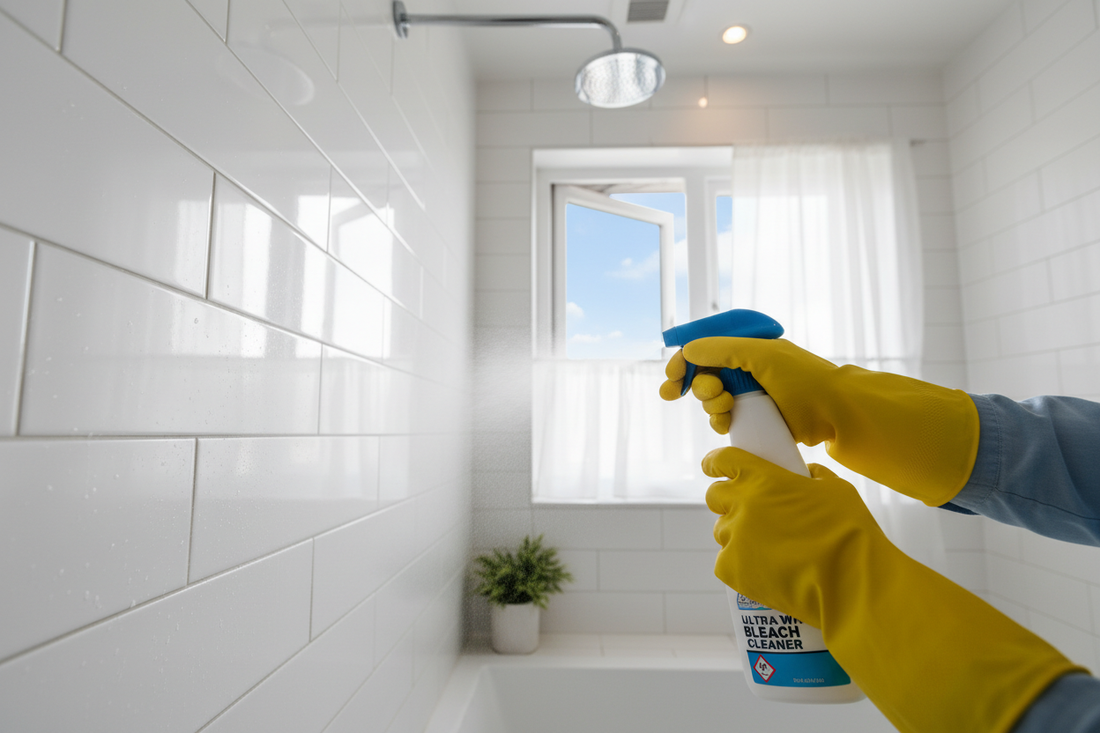 How to Clean Bathroom Grout with Bleach Safely