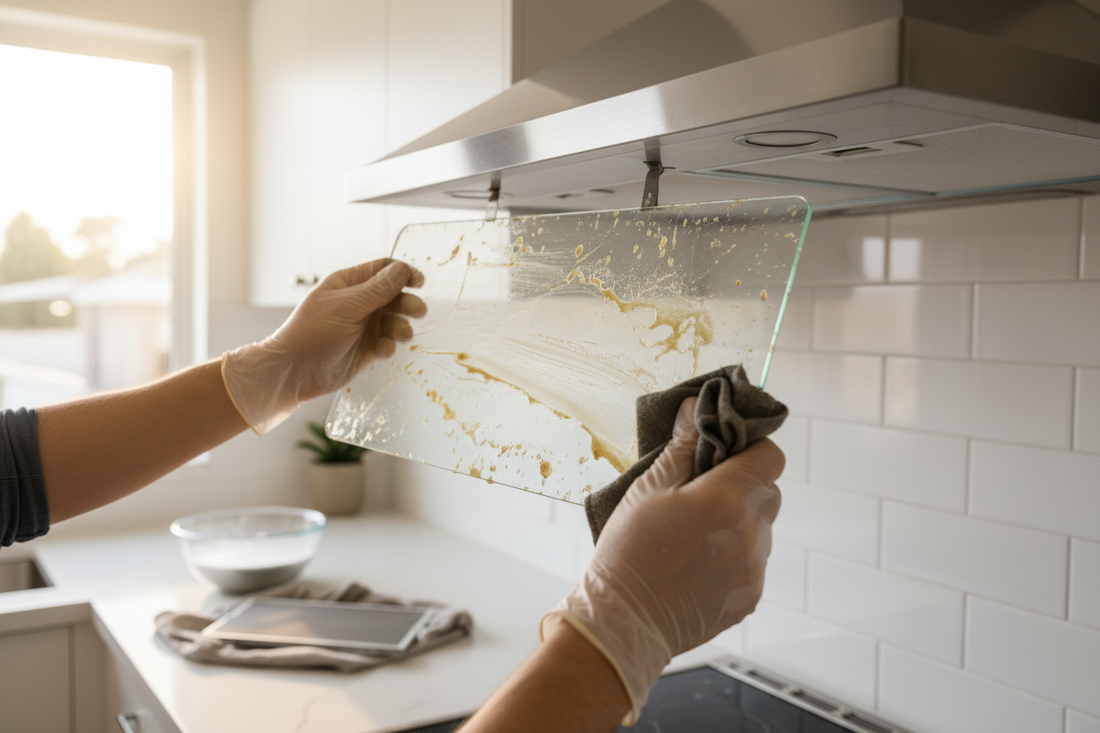 How to Clean Stove Hood Light Cover