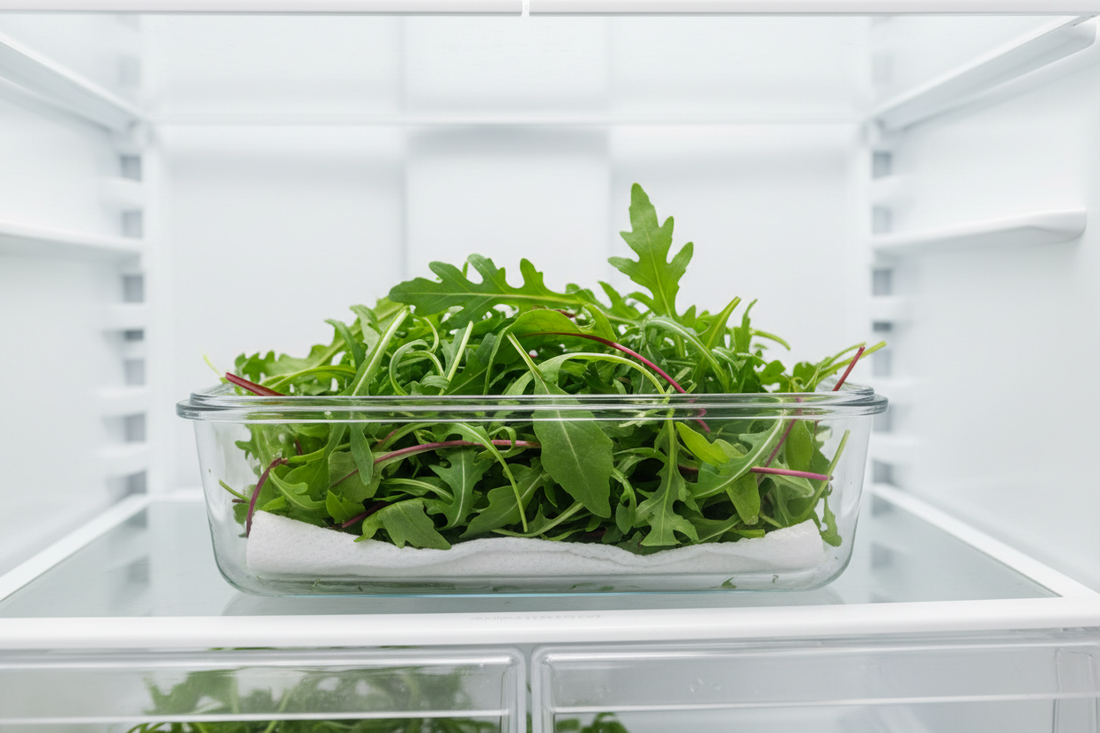 How to Store Arugula / Rocket in Refrigerator