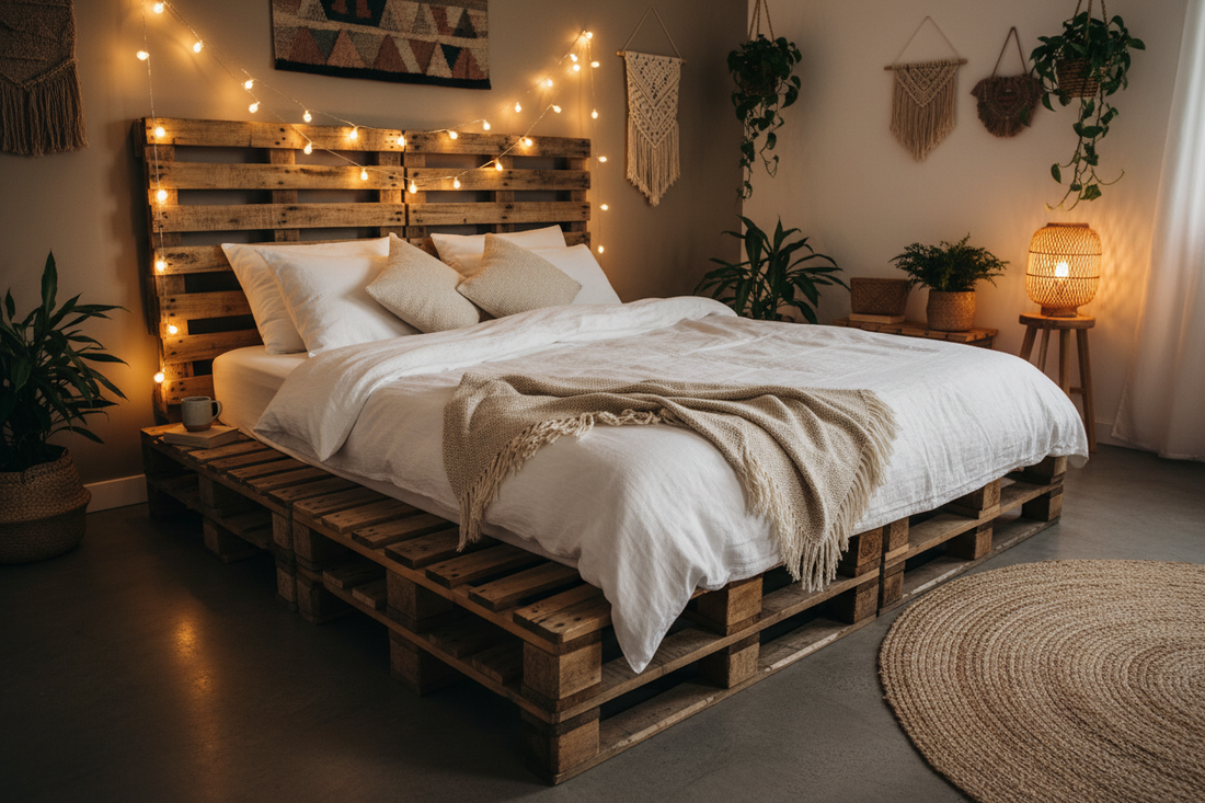 How to Build a Bed Frame from Pallets