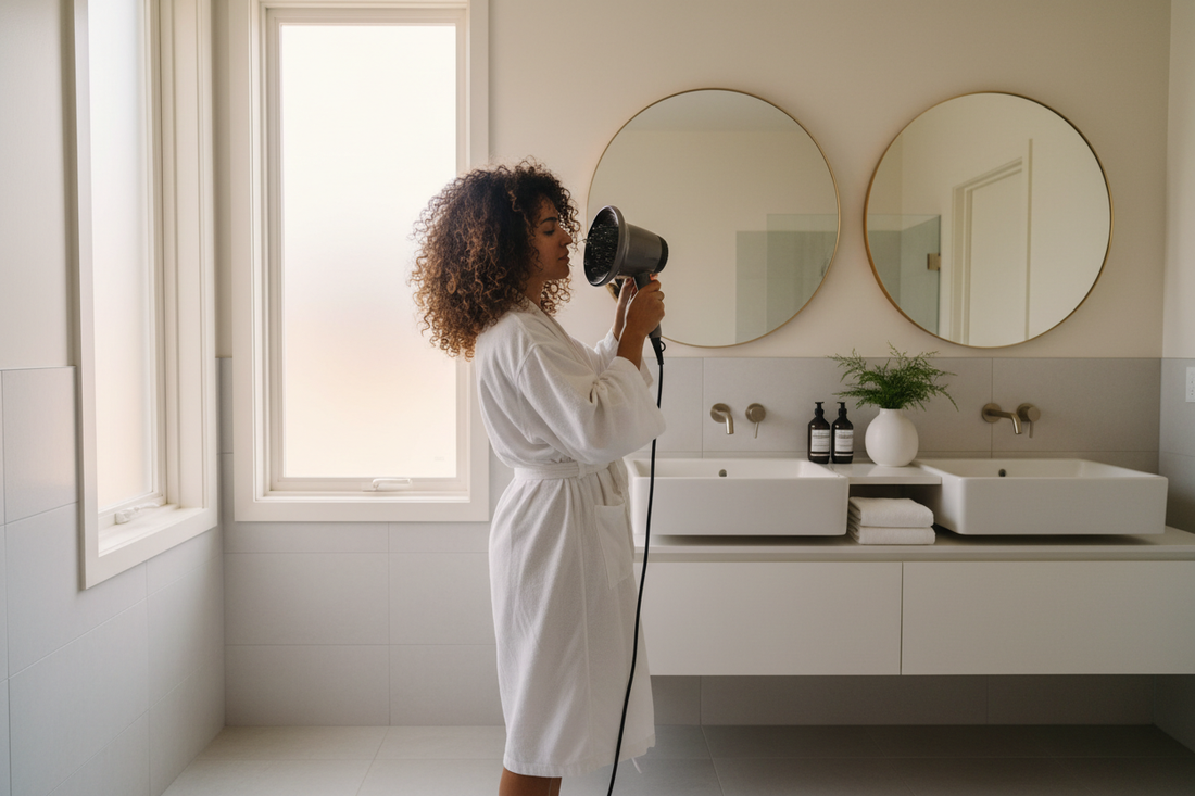 How to Blow Dry Curly Hair