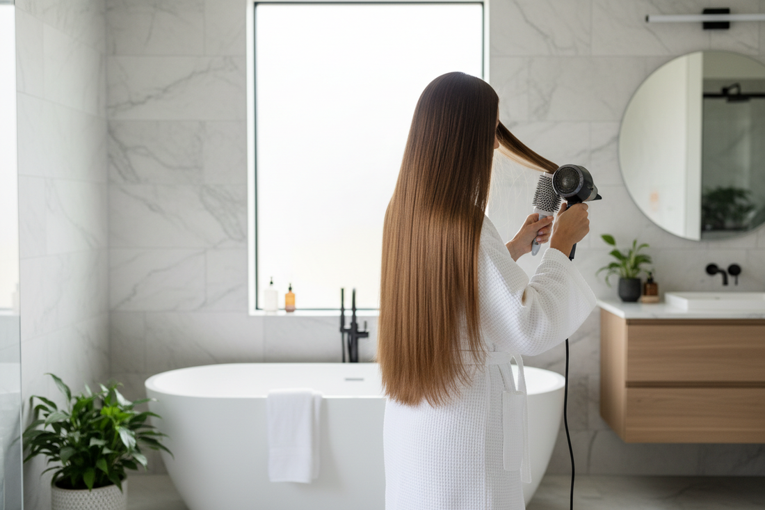 How to Blow Dry Long Hair