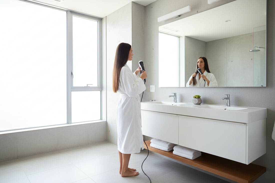 How to Blow Dry Hair Straight