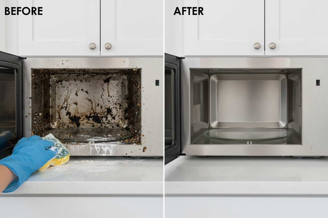 How to Clean Burnt Microwave