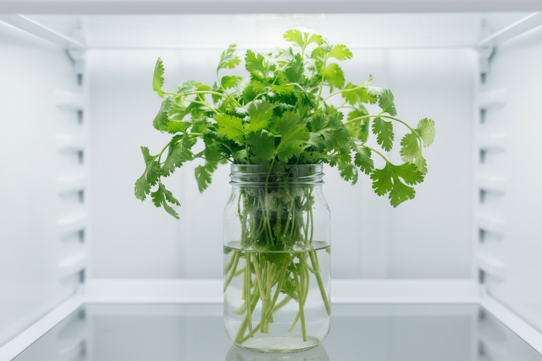 How to Store Cilantro / Coriander in Refrigerator