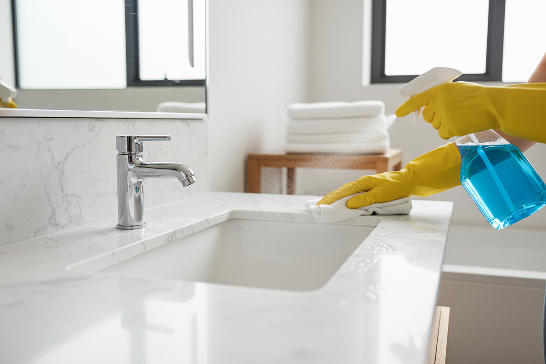 How to Clean a Bathroom Sink and Faucet