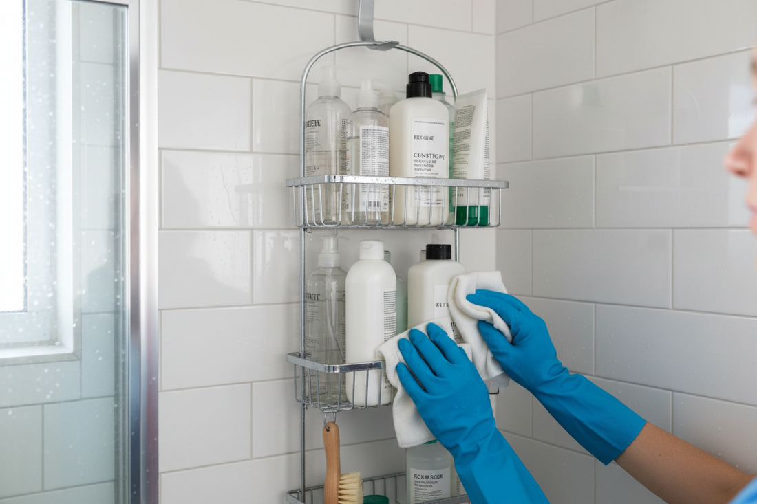 How to Clean Shower Caddy and Accessories