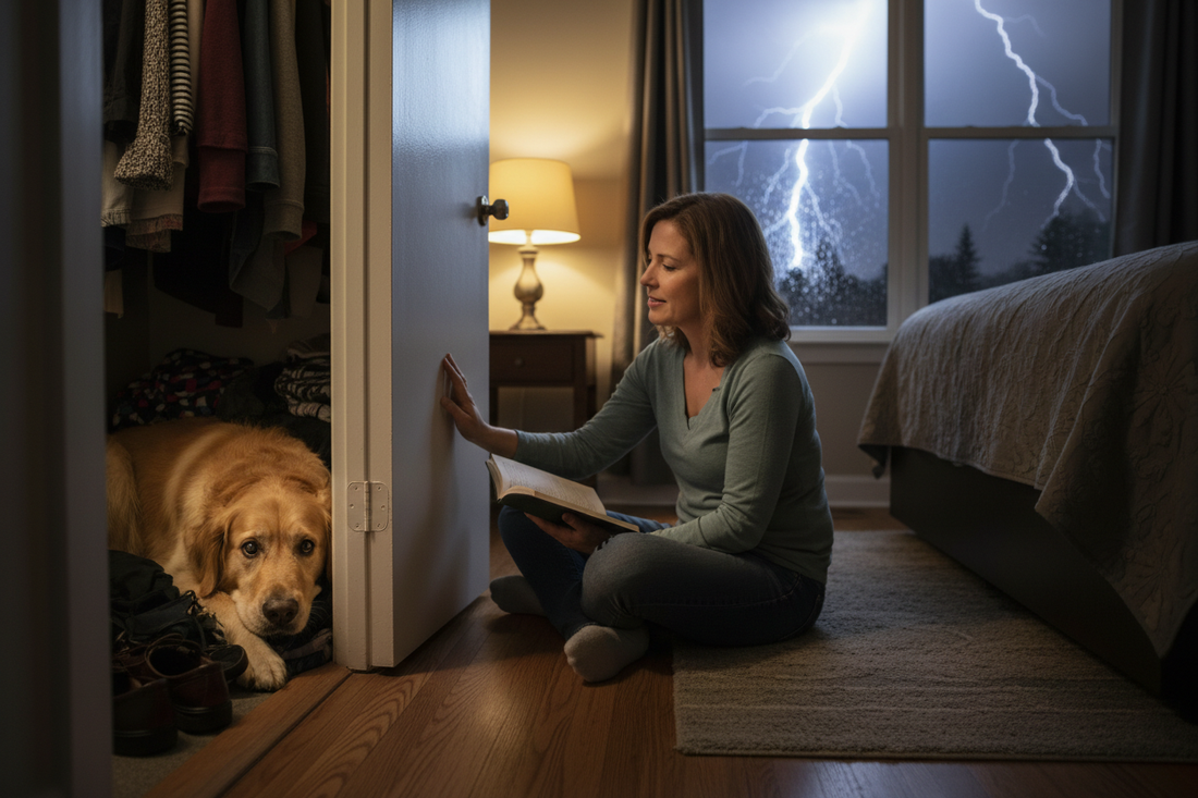 How to Calm a Dog During a Thunderstorm