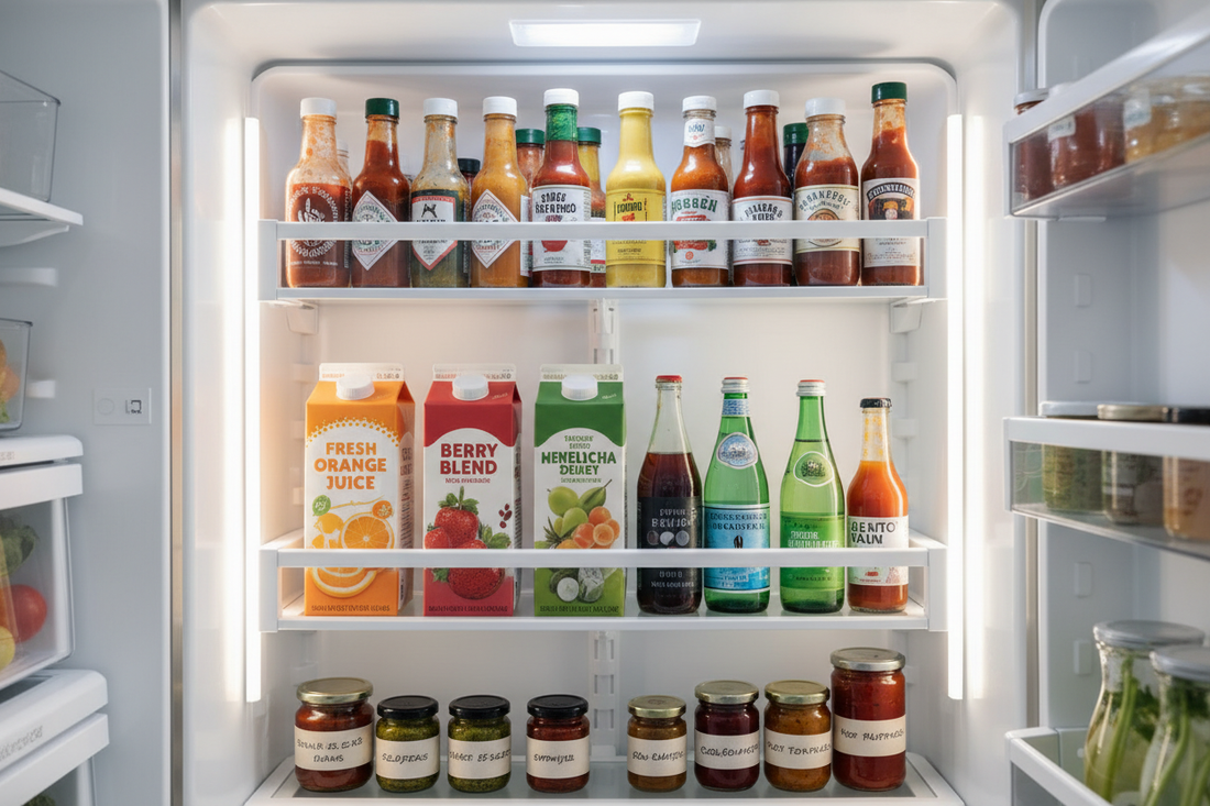 How to Organize Refrigerator Door Bins