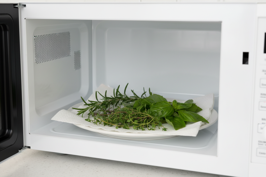 How to Dry Herbs in Microwave