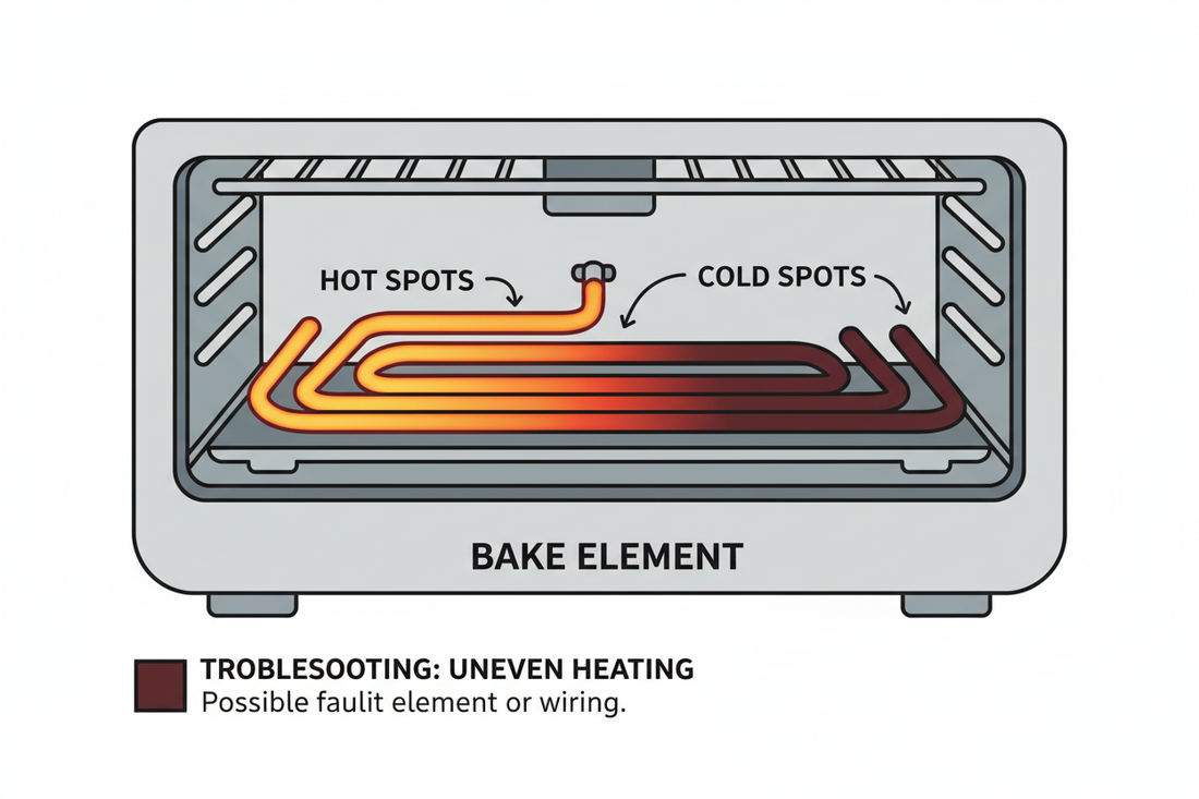 Why Is Oven Element Glowing Unevenly