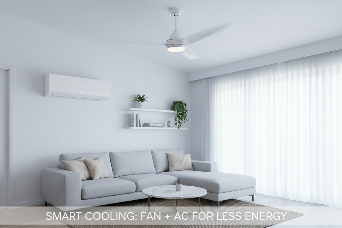 How to Use Ceiling Fan With Air Conditioner to Save Energy