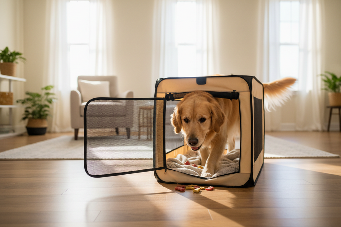 How to Get Dog to Like Crate