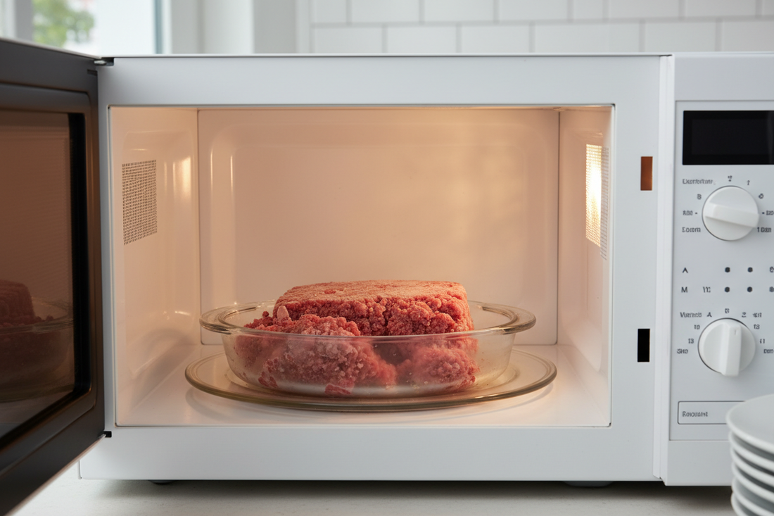 How to Defrost Ground Beef in Microwave