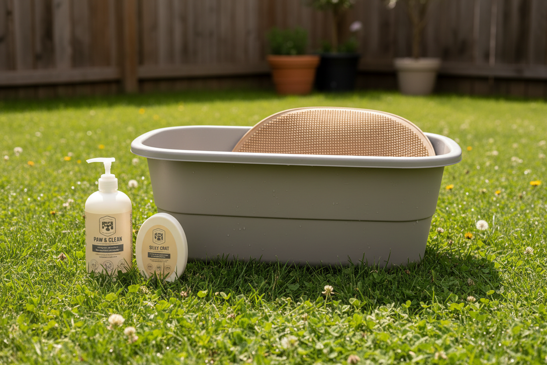 How to Bathe a Dog Without a Bathtub