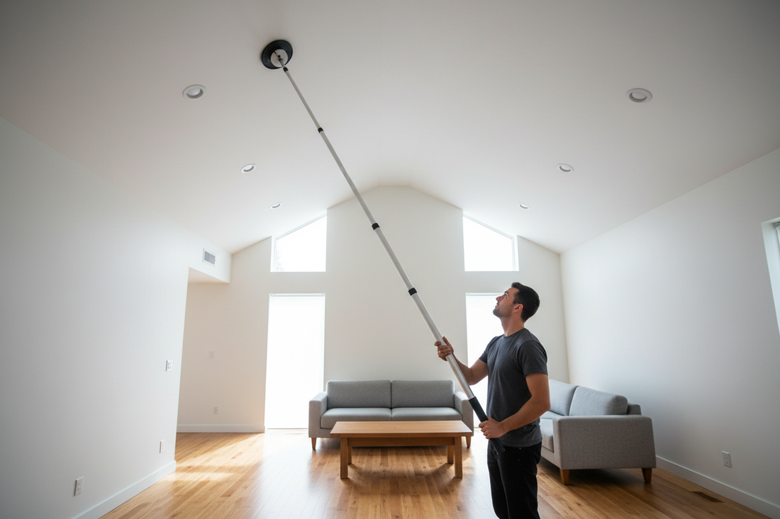 How to Change a Light Bulb in a High Ceiling