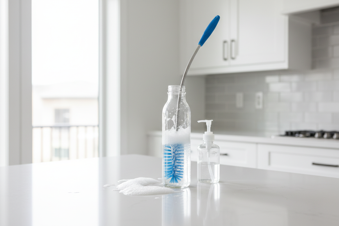How to Clean a Water Bottle with a Narrow Neck