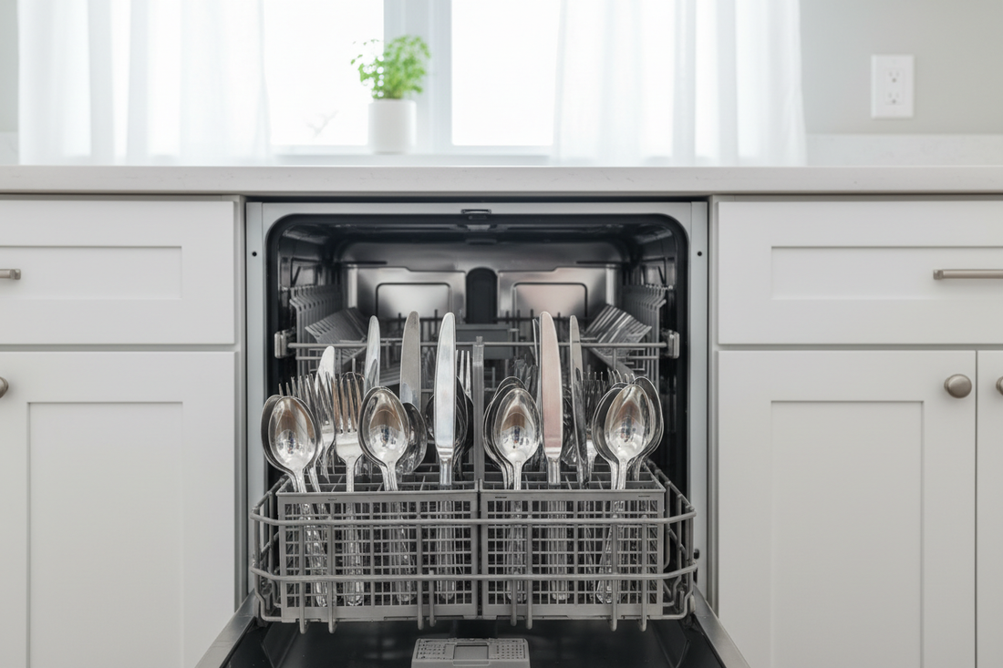 How to Load Dishwasher Cutlery Basket