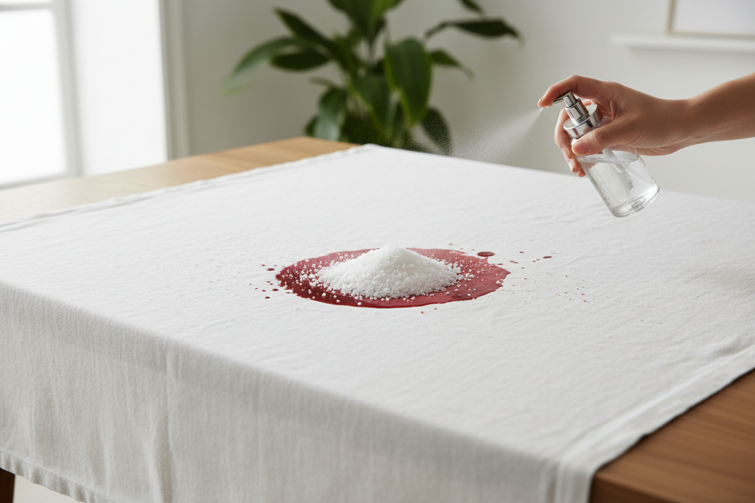 How to Remove Red Wine from Tablecloth