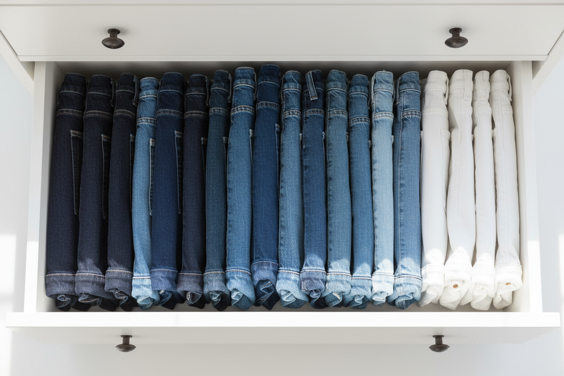 How to Fold Jeans to Save Space