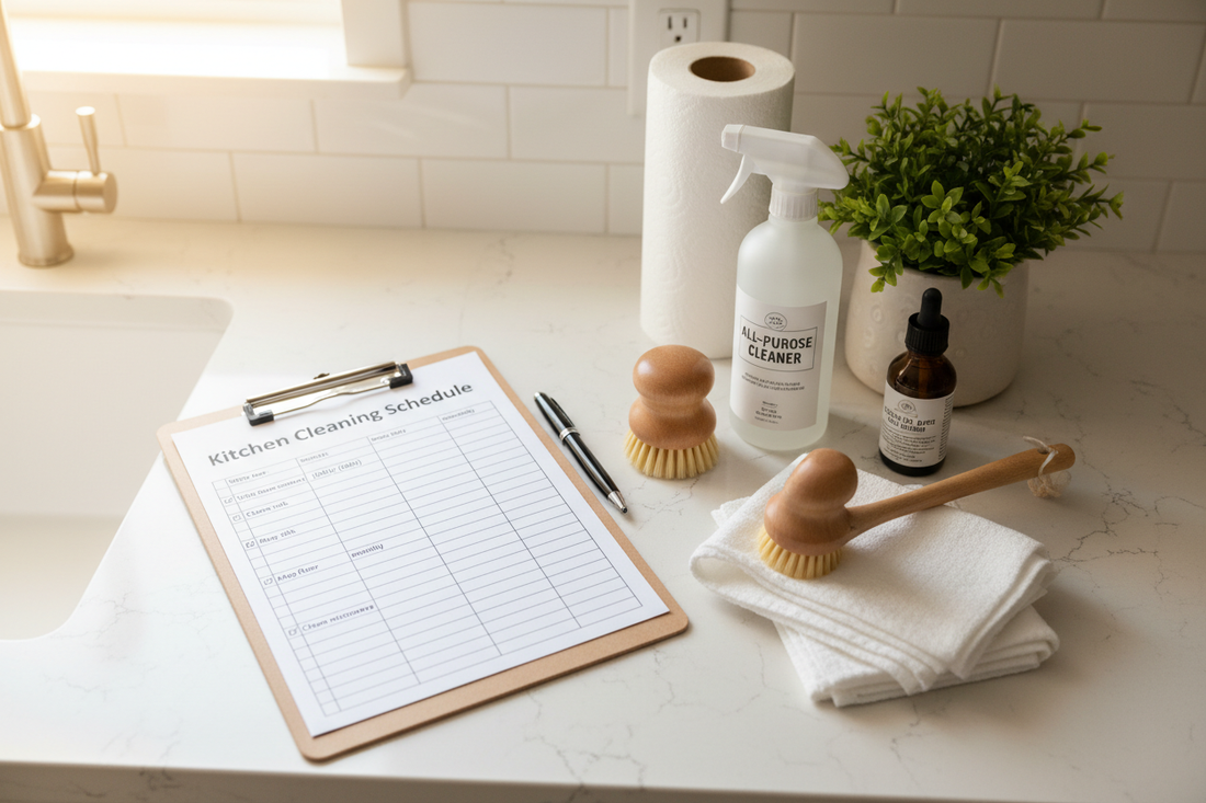 Kitchen Cleaning Schedule: Daily, Weekly, and Monthly Routine