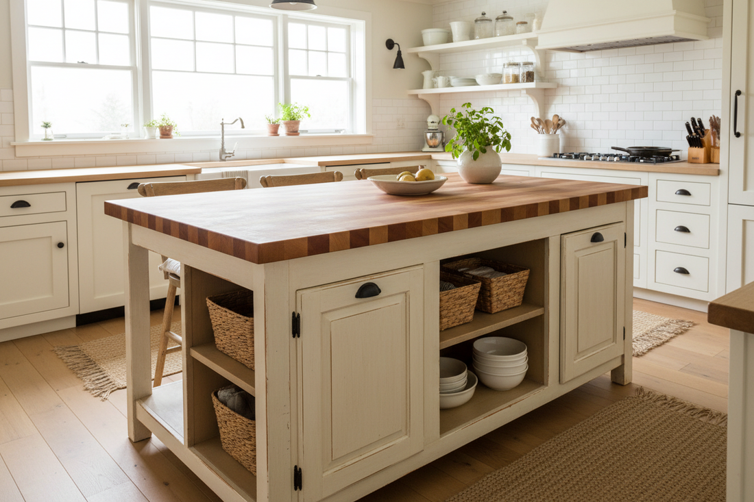 How to Build a Kitchen Island from Cabinets