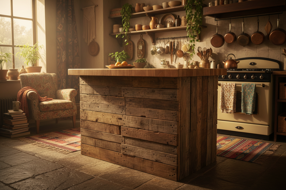 How to Build a Kitchen Island from Pallets