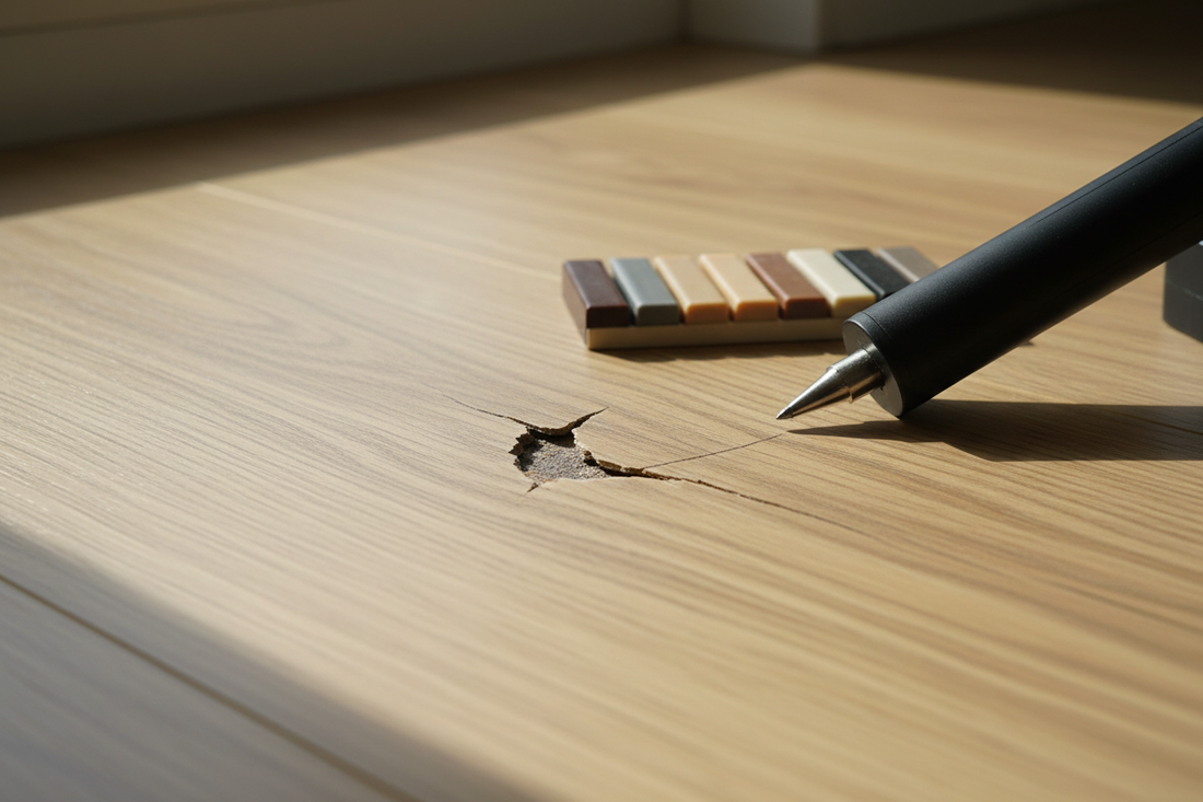 How to Fix a Crack in a Laminate Floor: Heat Pen Repair and Plank Replacement