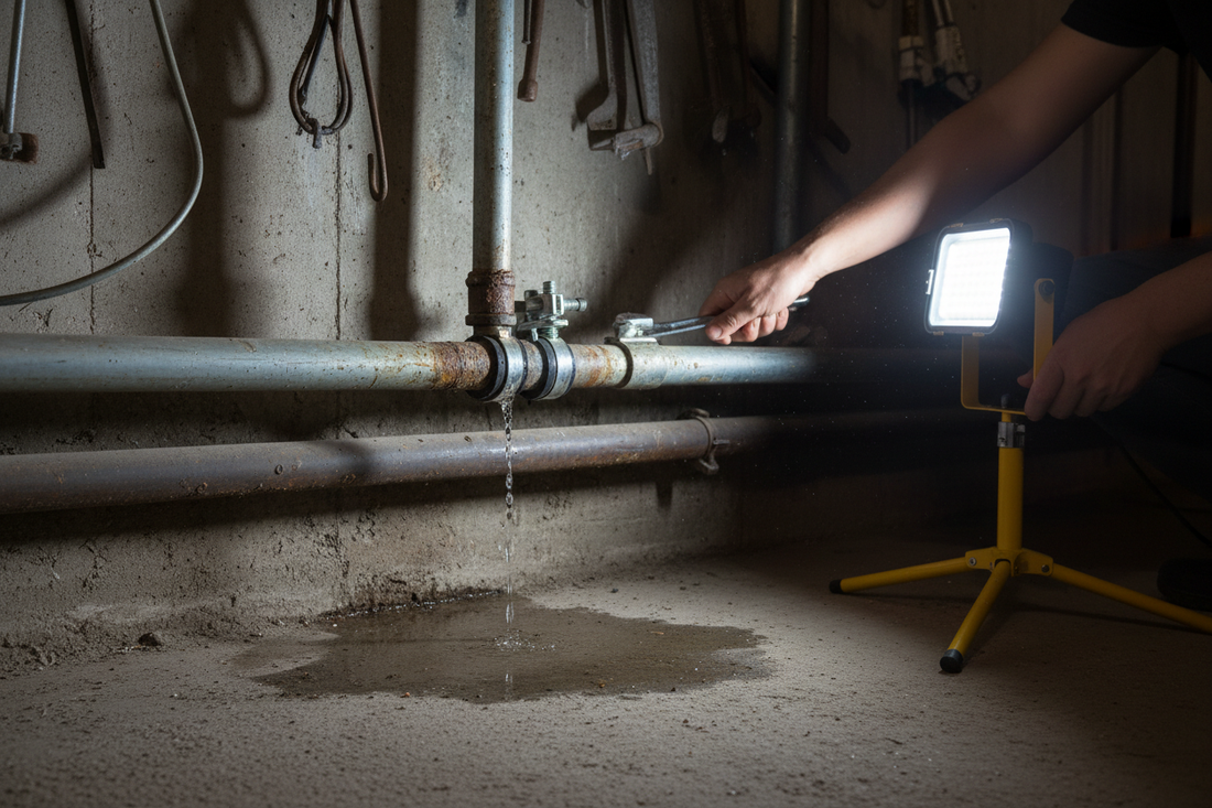 How to Fix a Leaking Pipe in Basement