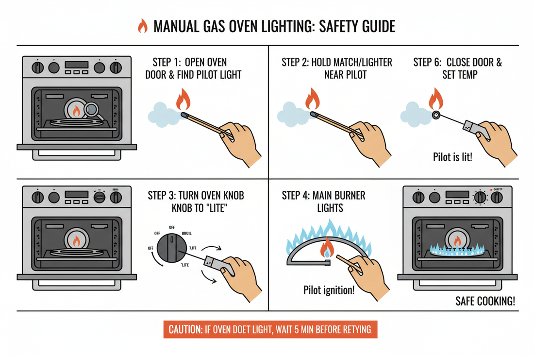 How to Light Gas Oven Manually