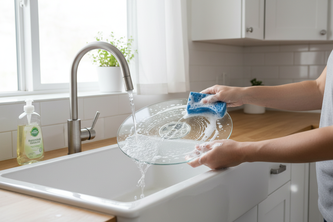 How to Clean Microwave Turntable: Glass Plate and Ring Cleaning Guide