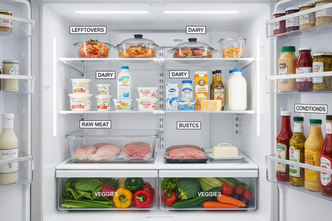 How to Organize Refrigerator Shelves by Zone