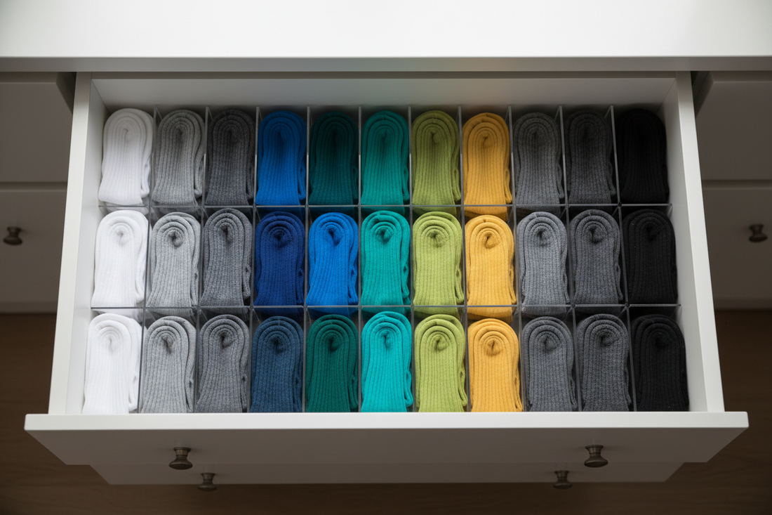 How to Fold Socks to Save Drawer Space