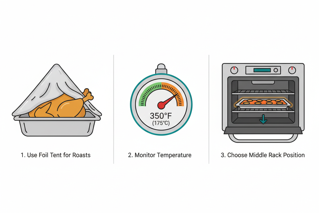 How to Prevent Food from Burning in Oven